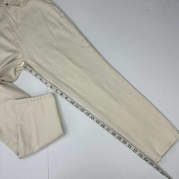 Everlane Women's ECRU The Original Cheeky Straight Leg Jean W27-28/L25.5 - Picture 12 of 14